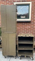 Stoere legerkisten kast, Verzenden, Zo goed als nieuw