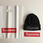 Zwarte Supreme New Era script beanie uit FW18 hat mutsje, Kleding | Heren, Mutsen, Sjaals en Handschoenen, Ophalen of Verzenden