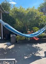 Comfortabele hangmat blauw – ideaal voor tuin of balkon, Tuin en Terras, Hangmatten, Ophalen, Zo goed als nieuw