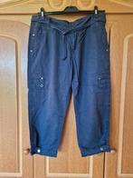 Blauwe driekwart broek van Miss Etam maat 42, Kleding | Dames, Broeken en Pantalons, Gedragen, Miss Etam, Blauw, Maat 42/44 (L)
