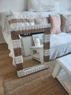 riviera maison rattan spiegel, Huis en Inrichting, Ophalen, Gebruikt, Minder dan 50 cm, Minder dan 100 cm