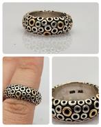 Pandora Bicolor Ring Maat 54, Sieraden, Tassen en Uiterlijk, Ophalen of Verzenden, Zo goed als nieuw, 17 tot 18, Dame