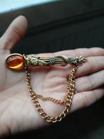 Vintage broche, Ophalen of Verzenden, Zo goed als nieuw, Overige materialen