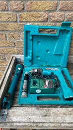 Makita schroefmachine, lamp, 2 accu’s en lader in koffer, Ophalen of Verzenden, Zo goed als nieuw