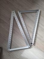 2x Verstelbare Aluminium Standaards - Nieuw! 69cm, Ophalen of Verzenden