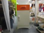 wit kunststof kastje met oranje lade space age design retro, Huis en Inrichting, Kasten | Overige, Gebruikt, ?, ?, ?