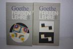 Goethe, Farben lehre deel 2 en 3, Ophalen of Verzenden, Zo goed als nieuw, Goethe