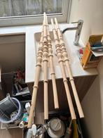 Te koop 5 grenen houten spijlen, Ophalen, Zo goed als nieuw, Binnendeur, 200 tot 215 cm