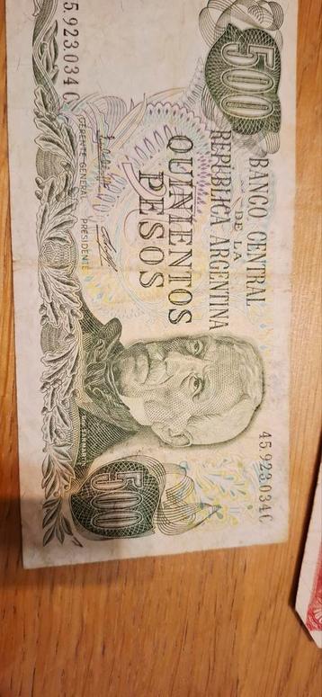 Argentinië 500 Pesos Bankbiljet beschikbaar voor biedingen