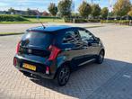 Mooie en complete Kia Picanto First Edition 5-DRS 2015 zwart, Stof, Zwart, Origineel Nederlands, Handgeschakeld