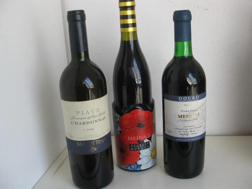 Drie ongeopende flessen wijn uit 2000, 1996 en 1999., Verzamelen, Wijnen, Nieuw, Rode wijn, Frankrijk, Vol, Ophalen of Verzenden