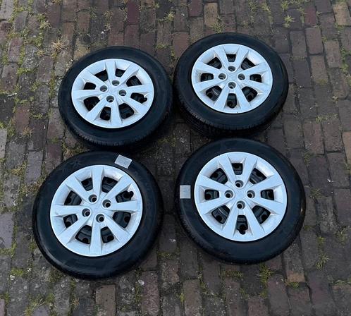 Wielen 185/65 R15 4x100 zomerbanden Hankook velgen kia rio, Auto-onderdelen, Banden en Velgen, Velg(en), Zomerbanden, 15 inch