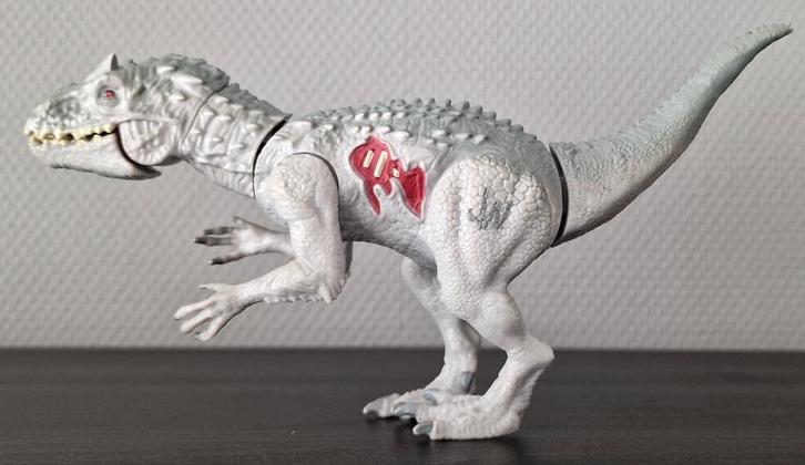 Jurassic World Bashers & Biters Dino Indominus Rex, Kinderen en Baby's, Speelgoed | Actiefiguren, Gebruikt, Ophalen of Verzenden