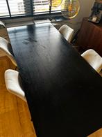 Zwarte eettafel Woood, Huis en Inrichting, Tafels | Eettafels, Ophalen, Gebruikt, 100 tot 150 cm, Vierkant