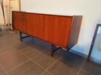 Vintage lowboard/dressoir midcentury., Huis en Inrichting, Kasten | Dressoirs, Ophalen, Zo goed als nieuw, 25 tot 50 cm, 150 tot 200 cm