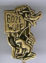 Boze wolf zwart op koper stripfiguur speldje ( S_072a ), Verzamelen, Speldjes, Pins en Buttons, Verzenden, Nieuw, Figuurtje, Speldje of Pin