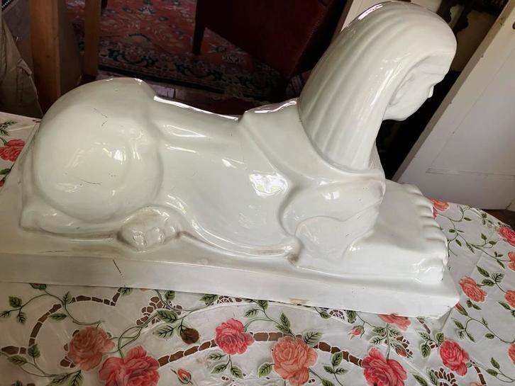 Grote oude Sphinx te koop, Antiek en Kunst, Antiek | Porselein, Ophalen of Verzenden