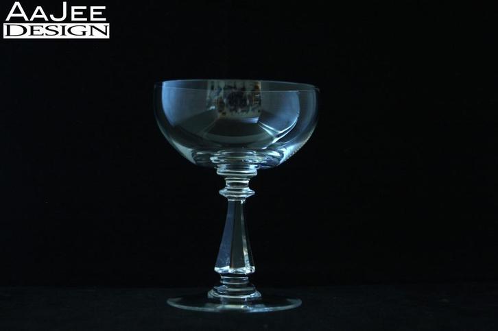 Val St. Lambert - CARO - Champagnecoupe - Kristal, Antiek en Kunst, Antiek | Glas en Kristal, Ophalen of Verzenden