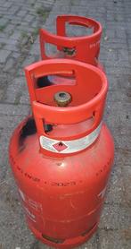 Twee grote volle Duitse gasflessen., Ophalen, Gebruikt