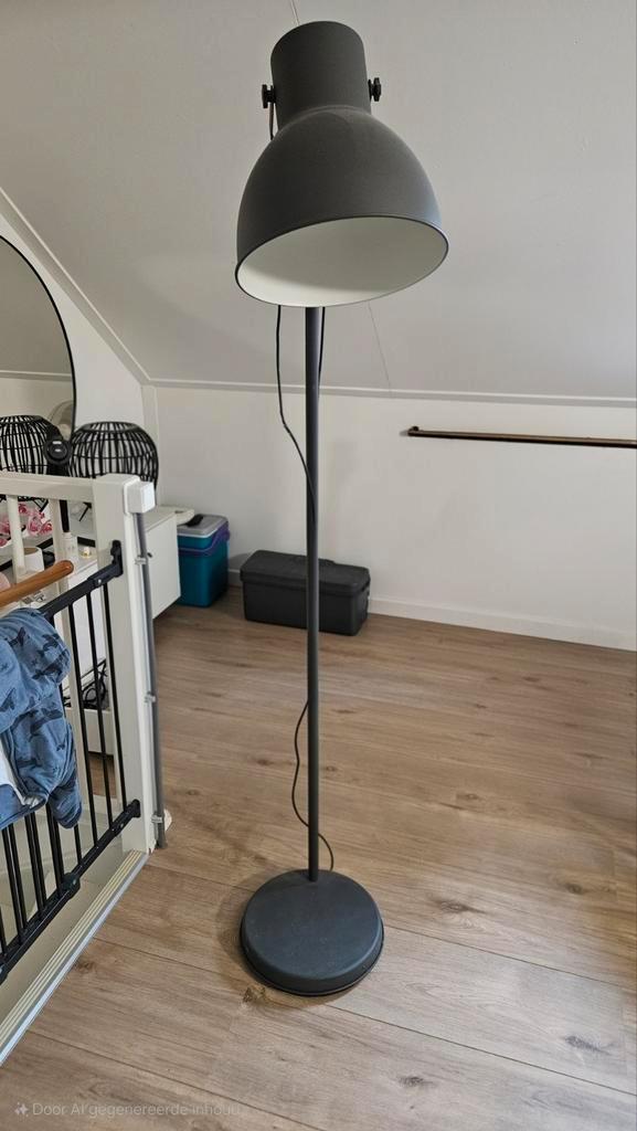 Ikea Hektar staande lamp, Huis en Inrichting, Lampen | Vloerlampen, Gebruikt, 150 tot 200 cm, Ophalen