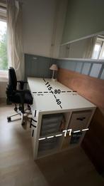 Bureau (Ikea) met vakkenkast, Huis en Inrichting, Ophalen, Zo goed als nieuw, Bureau