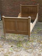 bed, ledikant blank hout, Ophalen, Eenpersoons, Bruin, 200 cm