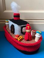 DECORATIE gehaakte stoomboot  Sint Pietjes (geen speelgoed), Diversen, Sinterklaas, Ophalen of Verzenden, Nieuw