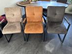 6 eetkamerstoelen Piet Klerkx, Huis en Inrichting, Stoelen, Ophalen, Overige kleuren, Zo goed als nieuw, Metaal