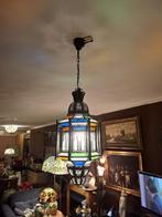 Grote Marokkaanse hanglamp–handgemaakt–gekleurd glas–58x28cm, Ophalen