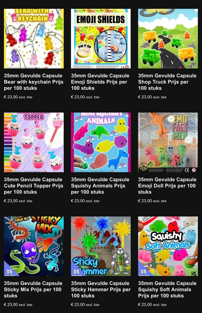 Capsules voor capsule automaten leeg en gevuld, Nieuw, Ophalen of Verzenden, Nb, Nb