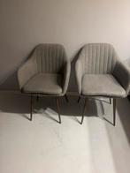 4 Eetkamerstoelen grijs, Huis en Inrichting, Stoelen, Ophalen, Zo goed als nieuw, Grijs