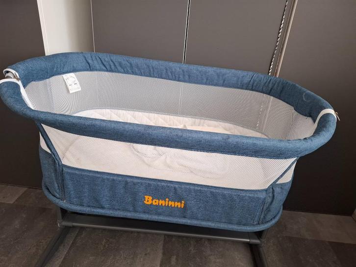 Co Sleeper Baninni (met zgan matras), Kinderen en Baby's, Kinderkamer | Bedden, Zo goed als nieuw, Minder dan 140 cm, 70 tot 85 cm