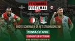 4 tickets stadhuisplein Feyenoord NEC bekerfinale, Tickets en Kaartjes, Sport | Voetbal, April, Losse kaart, Drie personen of meer