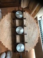 Antiek Weerstation op Houten Voetstuk - Uniek Item!!, Ophalen