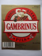 bieretiket Belgie 20-10 (13D) piedboeuf, Verzamelen, Biermerken, Ophalen of Verzenden, Gebruikt, Overige typen, Overige merken