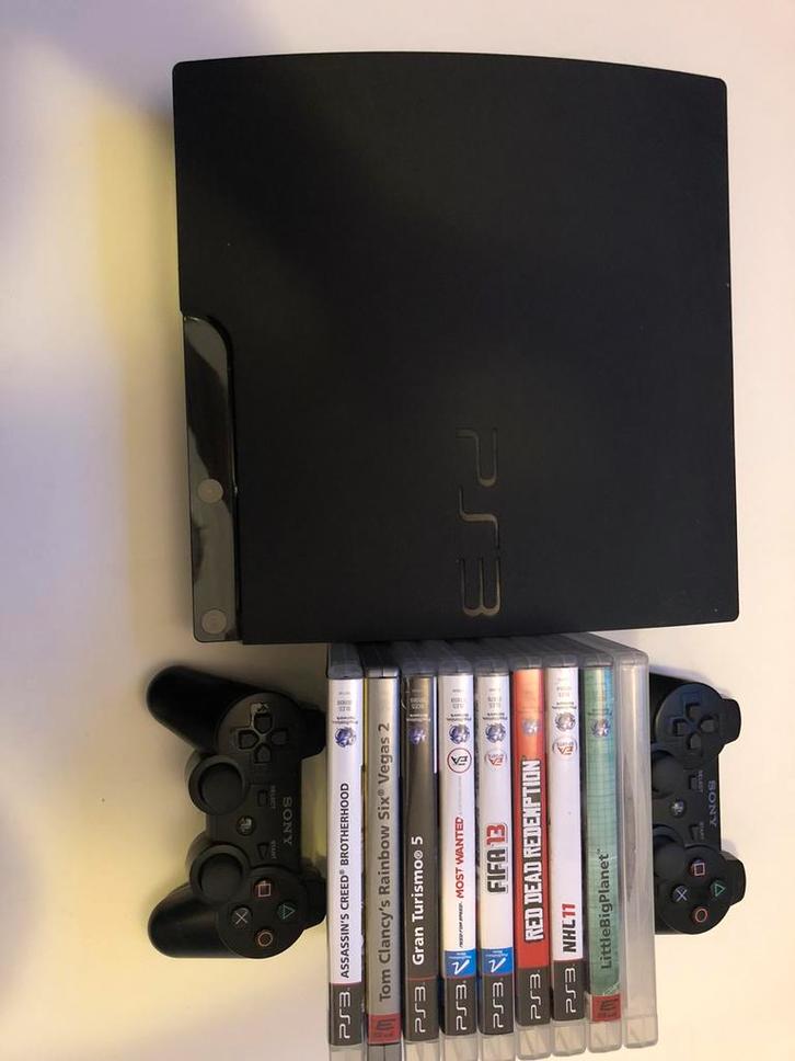 Te koop Ps3, Spelcomputers en Games, Spelcomputers | Sony PlayStation 3, Zo goed als nieuw, Slim, Met 1 controller, Ophalen of Verzenden