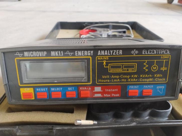 Microvip MK1.1 Energie Analyser - ELCONTROL, Doe-het-zelf en Verbouw, Meetapparatuur, Ophalen of Verzenden