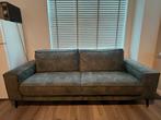 Groene Velvet Bank + Luxe Fauteuil, Ophalen, 150 tot 200 cm, Tweepersoons, 75 tot 100 cm