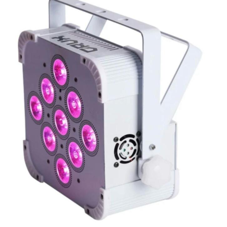 DJLicht 9X18W 6in1 RGBAW UV 120w platte led par met accu, Muziek en Instrumenten, Licht en Laser, Nieuw, Licht, Geluidgestuurd
