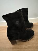 Shabbies zwarte suede enkellaarzen, maat 38, Shabbies Amsterdam, Zwart, Ophalen of Verzenden, Zo goed als nieuw