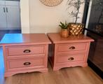 Set vernieuwde ladekastjes / nachtkastjes, Huis en Inrichting, Ophalen, Minder dan 50 cm, Zo goed als nieuw, Minder dan 100 cm