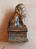 Koper / brons leeuw La Gileppe stuwmeer in Noord-Oost België, Ophalen