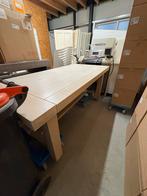 Tafel met bankje te koop - Zwartsluis, Huis en Inrichting, Ophalen, Gebruikt, Rechthoekig, 150 tot 200 cm