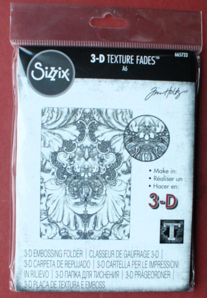 Sizzix Tim Holtz 3-D embossing folder 665733 damask, Hobby en Vrije tijd, Scrapbooking, Nieuw, Versiering of Embellishment, Sizzix