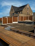 Mooie schutting Nobifix hout wit betonsysteem, Ophalen, 1 tot 2 meter, Minder dan 3 meter, Nieuw