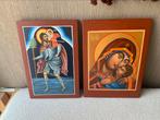 2 handgeschilderde iconen, Ophalen of Verzenden