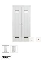 Karwei Kinderkledingkast - Woood, Huis en Inrichting, Kasten | Kledingkasten, Ophalen, Gebruikt, 50 tot 100 cm, Landelijk