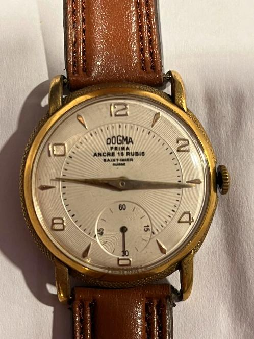 Dogma prima vintage origineel jaren 50 horloge, Sieraden, Tassen en Uiterlijk, Horloges | Heren, Gebruikt, Overige merken, Staal