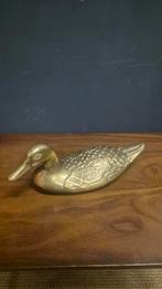 Vintage messing eend – 32 cm – stijlvolle woondecoratie, Antiek en Kunst, Antiek | Koper en Brons, Ophalen, Koper