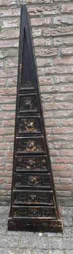 Puntkastje met 7 laatjes massief hout, Ophalen, Minder dan 50 cm, Gebruikt, 5 laden of meer